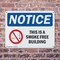 Signmission This Is A Smoke Free Building OSHA Notice Sign, Plastic, 10in W x 7in L, 2PK OS-2PACK-NS-P-710-L-16687 - alternate 6